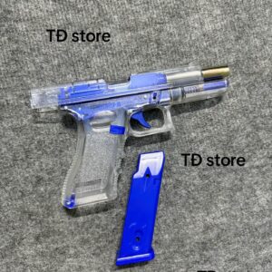 Đồ chơi mô hình Q1 trong suốt màu xanh dùng bi 6mm