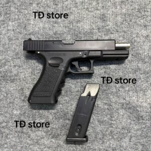 Đồ chơi bi nhựa q1 đen nòng kim loại dùng bi 6mm