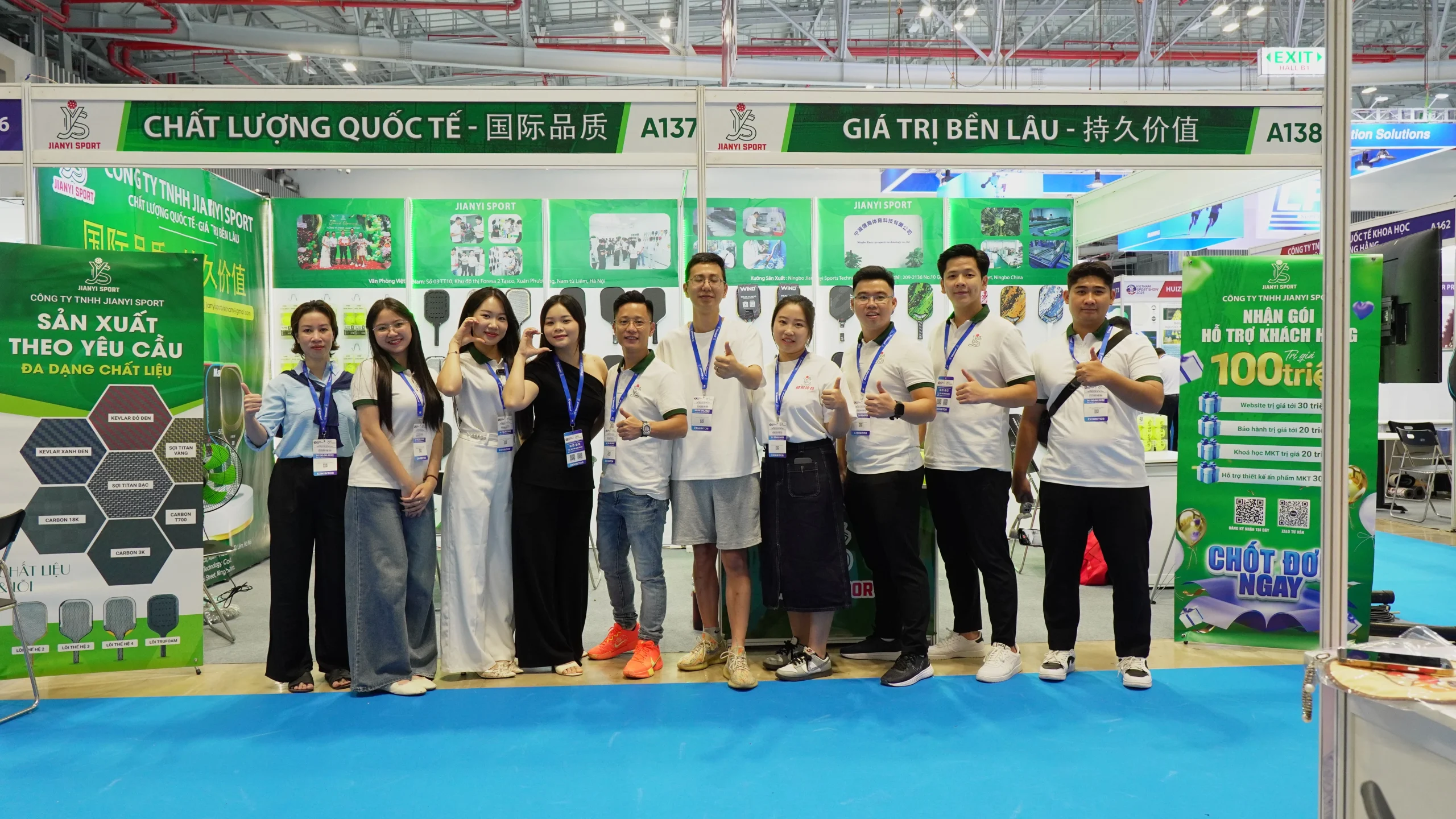 Jianyi tại triển lãm thể thao quốc tế